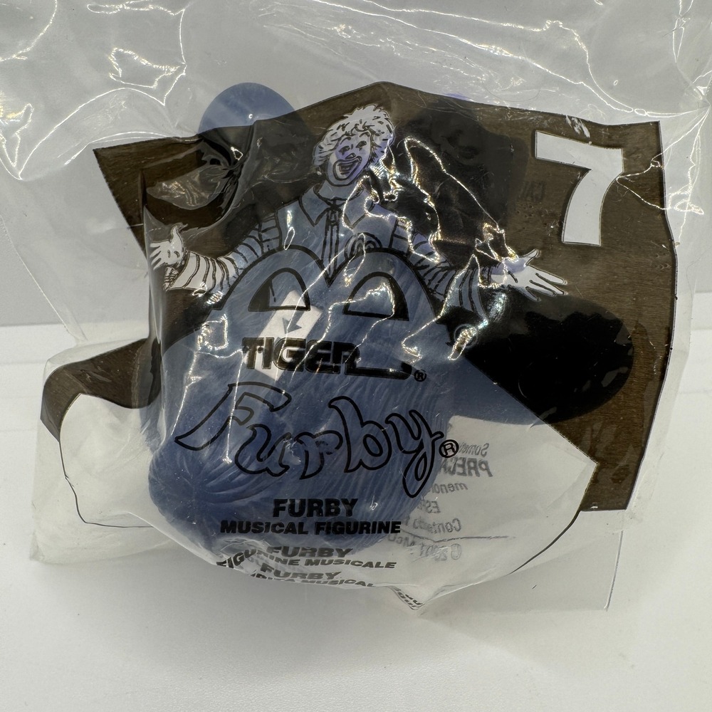 Vintage 2001 McDonalds Happy Meal Toy‎ Furby Musical Figurine Blue New Sealed #7